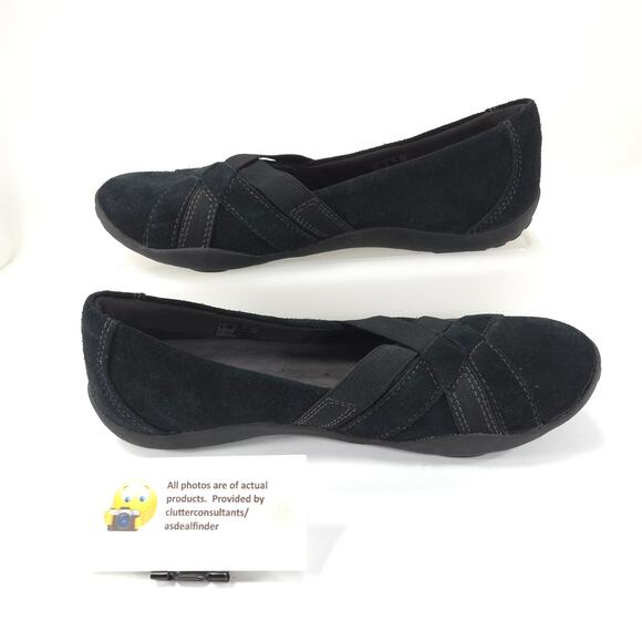 Collection by Clarks Casual Slip On Ballet Flat Womens Size 8 13291 Black - Picture 4 of 9